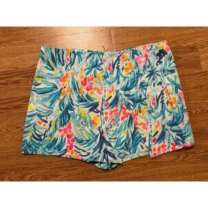 Lilly Pulitzer Marii Serene Blue Tippy Top M Skort 14 Zip Back Preppy Resort